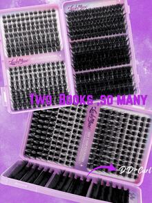 432pcs D-Curl Fluffy False Eyelash Clusters, Cluster Lashes, 0.07mm D-Curl 10-16mm Mixed Natural Eyelash Extension, Super Thick Growth Cluster Lashes, Curled Individual Lashes, Cartoon-Like Growth Lashes, Suitable For Beginners Home Use - View 11
