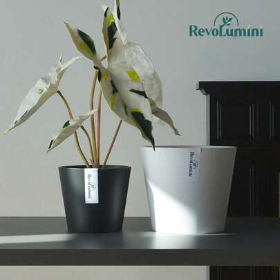 Minimalist Thickened Plastic Small Flower Pot For Living Room Desktop, Resin Planter For Phalaenopsis Orchid And Cactus