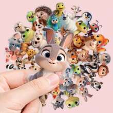 POKOJA LAND 56/112Pcs Cute Animal Stickers, Mixed Forest Marine Farm Cute Creature Waterproof Decals For Journal Phone Case Water Bottle Scrapbook Table Decor - A - View 4