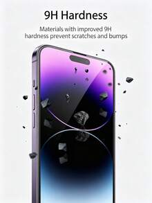 2片裝隱私鋼化玻璃螢幕保護貼，觸控靈敏，相容手機殼，適用於 iPhone 17 Pro Max 17 17 Air 17e 17 Pro 16 Pro Max 15 Pro Max 14 Pro Max 14 13 Pro Max 12 11，手機配件 - 黑色 - 查看 6