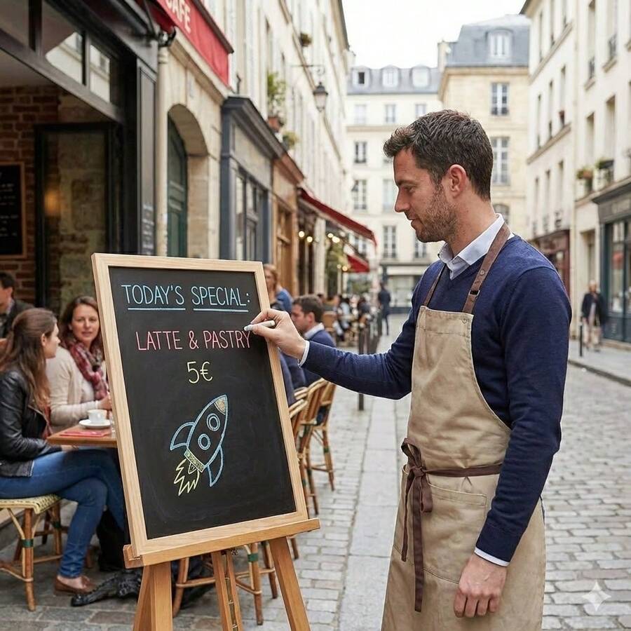 سبورة سوداء خشبية 30x40 سم، سبورة طباشير محمولة للرسم والعرض - الأسود - مشاهدة 1