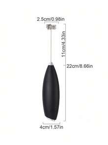 【Powerful Milk Frother】電動奶泡器 1入 電池式可攜式卡布奇諾與咖啡攪拌器，適用於廚房用品 - 彩色 - 查看 5