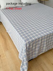 1pc 100% Polyester Bohemian Style Bed Sheet, Bubble Crepe Texture, Wrinkled Embossed Pattern, Lightweight Solid Color, Comfortable And Breathable Bedroom Decor - Multicolor - View 5