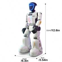 智能編程機器人,STEM學習,手勢控制,語音錄音,仿生關節,教育玩具,適合6歲及以上兒童,兒童機器人玩具,兒童禮物,萬聖節與聖誕節禮物 - 彩色 - 查看 4