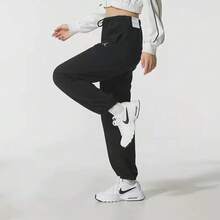 Nike Women's Jordan Loose-Fit Cuffed Training Pants - Black - View 4