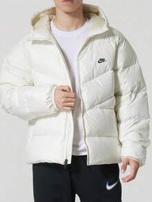 Nike WINDRUNNER Statement 舒適百搭簡約鴨絨連帽麵包羽絨外套 男款 - 帆船 - 查看 1