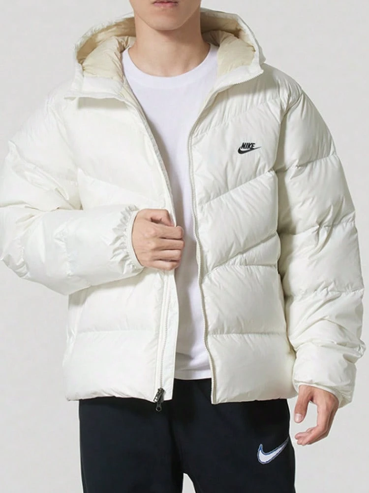 Nike WINDRUNNER Statement 舒適百搭簡約鴨絨連帽麵包羽絨外套 男款 - 帆船 - 查看 1