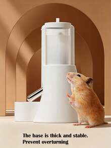 Multifunctional Hamster Automatic Water & Food Dispenser Set, Includes Water Bottle & Food Bowl, 2-In-1 Small Pet Automatic Feeding & Watering Box, Battery-Free Design, Suitable For Hamsters, Mice, Rats, Golden Hamsters - View 6