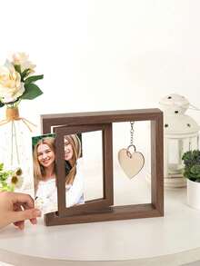 Customized Photo Desktop Flip Photo Frame, Scroll Display, Personalized Photo Desktop Decor, Suitable For Home And Office, Rotating Photo Memory Box Ornament, Anniversary, Valentine's Day, Birthday, Graduation Gift Photo Display Stand - Multicolor - View 6