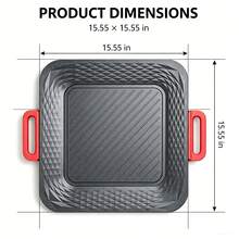 1500W High Power Electric Griddle Grill, Non-Stick Coating Large Cooking Surface Electric Skillet, Temperature Adjustable Portable BBQ Grill Pan With Heat Resistant Handles, Ideal For Breakfast, Lunch, Dinner, Household & Travel Camping - Black - View 8
