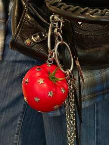 Design-Driven Niche Dark Aesthetic Sweet Cool Y2K Fruit Bag Charm Accessory, High-End Vibe Keychain, Couple Car Key Accessory, Minimalist Versatile Bag Pendant, Mother's Day Gift, Father's Day Gift, Graduation Season Gift, Birthday Gift First Choice - Multicolor - View 2
