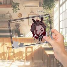 Mercancía de Colaboración de la Cafetería del 3er Aniversario de Alien Stage: Llavero de Tarjeta Fotográfica Acrílica Transparente de Suamizi - A - Ver 13