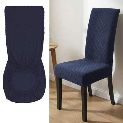 Stretch Full Cover Dining Chair Slipcover, Soft Jacquard All-Season Universal Fit Restaurant Chair Cover, Large Size