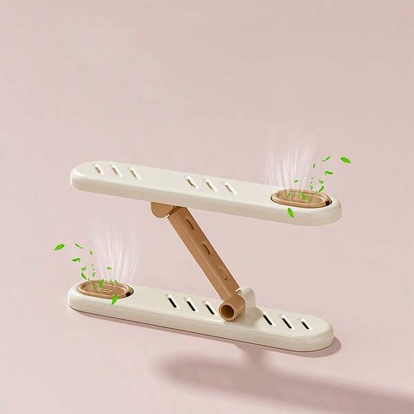 1pc Home Aromatherapy Telescopic Shoe Rack, 3-Level Height Adjustable, Deodorizing & Fragrant, Double Storage, Easy Access, Home Shoe Cabinet Organizer, Suitable For All Shoes, Essential Home Storage Item