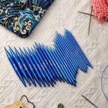 Detachable Interchangeable Circular Knitting Needles, Blue Anodized Aluminum Needles With Detachable Flexible Cable, Smooth Rust-Resistant Circular Knitting Needles For Scarves, Hats, Sweaters And DIY Knitting Projects - Crochet Needles - View 5