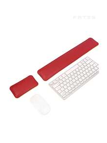 Soft Leather Keyboard Wrist Rest With Memory Foam, Easy Typing Pain Relief, Computer Laptop Home Office Keyboard Mouse Pad Set - View 9