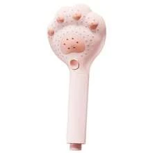 1PC Pink High Pressure Shower Cute Cat Claw Design Multi Functional Filter Handheld Shower Head Built In Strong Cleaning Bath Tile And Pet Hotel Home Bathroom Accessories - Cat Scratch Shower - View 5