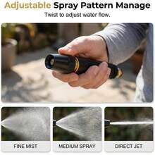 3-Piece Set High Pressure Car Wash Water Gun With Pressurized Nozzle - Adjustable Spray Modes, Powerful High Pressure Home Car Washer And Garden Sprayer, Multi-Function Lawn Sprayer, High Pressure Water Gun - High-pressure Water Gun - View 3