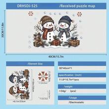 1pc Christmas Window Decal – Featuring Snowmen, Snowflakes, And Elves. Perfect For Decorating Shop Windows Or Glass Doors To Create A Festive Atmosphere In Your Home. Static Cling Sticker. Merry Christmas! - View 8