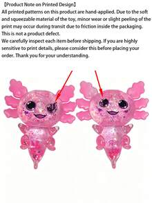 1 Stück Glitzer Kristall Axolotl/Salamander Squishy Spielzeug, super weiches langsam zurückfederndes Quetschspielzeug, leicht klebrige weiche & federnde Textur, süßer Amphibien-Schreibtischbegleiter, tragbares Reisespaßspielzeug, Blau/Rosa Farboptionen, sammelbare Dekoration, sensorisches Spielzeug für Kinder & Jugendliche, Klassenzimmer-Belohnung, Party-Mitbringsel, Geschenktüten-Füller, Geburtstags- & Feiertags-Überraschungsgeschenk, Squishy, Squishies, Squishy Spielzeuge, Squishy Stressspielzeug - Verschiedenfarbig - Übersicht 12