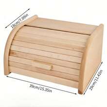Wooden Style Bread Storage Box, Can Be Used To Store Bread. Made Of Breathable Wooden Material, It Can Keep Bread Fresh And Convenient To Store, Especially Suitable - View 10