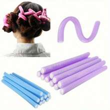 Random Color Soft Heatless Curling Iron Set - Curved Twisted Curling Wand, Easily Create Soft Bouncy Curls, Easy To Style Hair Tool - A - View 3