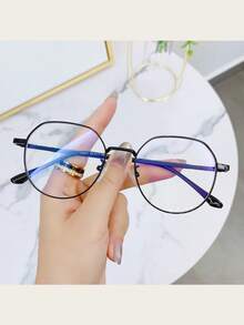 Geometric Pattern Casual Copper Glasses, All Season - Multicolor - View 3