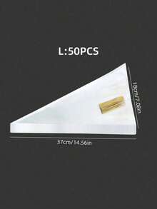 50/100/200pcs Transparent Cone-Shaped Packaging Bags, Waffle Cone Bags, Cone-Shaped Snack Bags, Triangular Food Bags With Twist Tie - Convenient And Practical, Moisture-Proof, Suitable For Candy, Chocolate, Cookies, Pastries, Marshmallows, Snacks And More - Multicolor - View 15