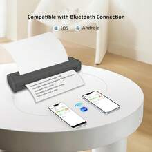 A4 Tattoo Printer, X8 Mini Wireless Thermal Tattoo Machine, Includes 10 Sheets Of Printing Paper, Compatible With Phone/Tablet/Computer, Suitable For Tattoo Design Paper Production And Home Office, Wireless Inkless Printer, Designed For Tattoo Studios, Professional Portable Mobile Printer, Includes Tattoo Paper And A4 Thermal Paper, Compatible With Smartphone/Tablet/Printing Function - Multicolor - View 2