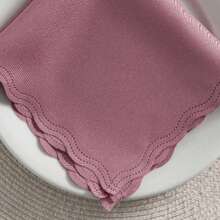 Fabric Napkin Set Of 50 Oxford Laser Finish - 乾枯玫瑰色 - 查看 2