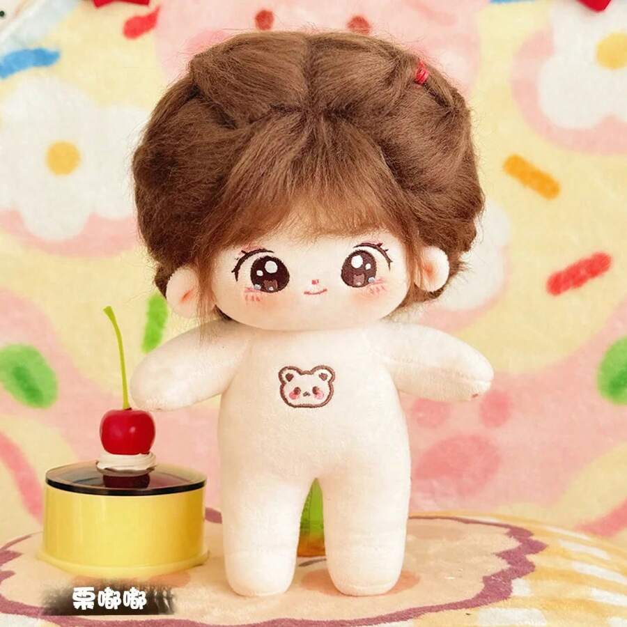20cm Kawaii Cotton Plush Doll, Idol Plush Star Figure, Twelve Constellations Doll For Girls, Wearable Clothes, Dress Up Gift - 8 - 查看 1
