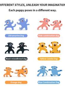 Puppy Stacking Balance Blocks Educational Puzzle Toy Wooden Stacking Tower For Kids - 彩色 - 查看 4