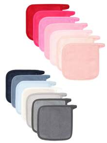 1pc Edged Makeup Remover Cloth (Water Only): Machine Washable, Reusable Cleaning Tool, Suitable For Face Washing, Cleaning And Makeup Removal, Suitable For All Skin Types, Ideal For Beauty Salons And Hair Salons - Multicolor - View 8