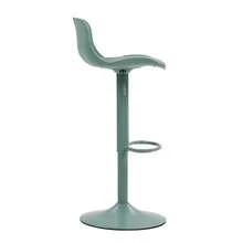 Adjustable Swivel Stool Set Of 2 / Modern Style Bar Stools / Plastic Backrest & Faux Leather Seat / Gas Spring Height Adjustment / Suitable For Kitchen Islands Or Dining Rooms - 薄荷綠 - 查看 6