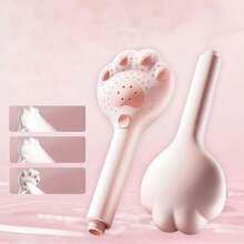 1PC Pink High Pressure Shower Cute Cat Claw Design Multi Functional Filter Handheld Shower Head Built In Strong Cleaning Bath Tile And Pet Hotel Home Bathroom Accessories - Cat Scratch Shower - View 4
