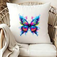 1/2/3 Stücke Farbverlauf Neon Wassernebel Strass Schmetterling Transferaufkleber | Traumhafte bunte DIY Bügelaufkleber, geeignet für Damen T-Shirts, Kleider, Leinwandtaschen - Mehrfarbig - Übersicht 6