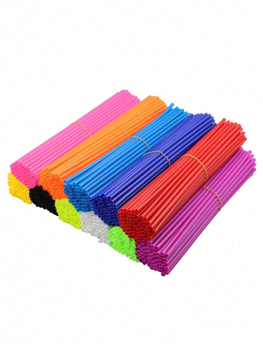 1 Set Motorcycle Wheel Spoke Protector, Wheel Hub Spoke Covers (72pcs), Multiple Colors Available - Multicolor - View 1