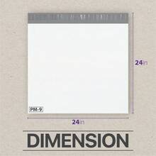 Fosmon 24" X 24", Large Self-Seal Tear-Proof Polyethylene Mailers - 9 25 50 100 200 Pack - Square - View 4
