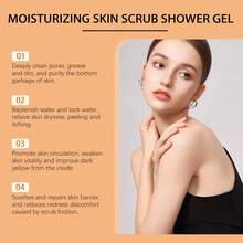 Exfoliating Body Scrub For Travel - Gentle Exfoliation For Smooth Skin, TSA-Friendly Size, Ideal For Shower Use - Vitamin C - View 7