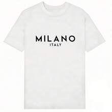 Za Unisex T-Shirt 100% Cotton Regular Fit With Graphic Print, Short Sleeve, Casual Style, Summer Streetwear, Urban Style, Printed Top, Vintage Fashion, Soft And Breathable. - 軍綠色 - 查看 2