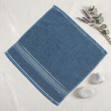 1pc Towel/Bath Towel & 2pcs Set (Bath Towel + Towel)/2pcs Bath Towel Set, Premium Cotton, Reversible, Gold Ribbon, Thick, Absorbent, Soft, Skin-Friendly, Home, Face, Bath, Body, Bathroom Essentials - Blue - View 4