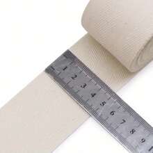 Pita Pengikat Twill Warna Solid Hitam & Putih 5 Yard/Gulungan, Trim Dekoratif, Cocok Untuk Kemasan, Aksesoris Pakaian, Kerajinan Tangan DIY - Twill Beige800 - View 14