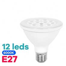 E27 LED燈泡 100-277V 吊燈 嵌入式天花板燈 日光色 室內聚光燈 客廳 儲藏室 廚房 浴室 臥室 衣櫥 辦公室 筒燈 車庫 書房 倉庫 店鋪 無閃爍 護眼 家居裝飾照明 110V/220V - LED Light Bulb-220V - 查看 12