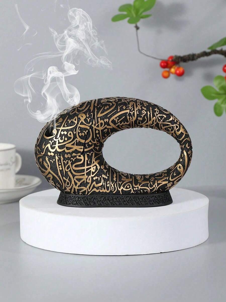Brûleur d'encens en résine de style architectural exquis, double fonction comme brûleur d'encens et décoration d'intérieur. Convient pour la chambre, le salon, le bureau, le studio de yoga et les fêtes, créant une atmosphère élégante. Cadeau idéal pour les vacances, la rentrée scolaire, la saison des diplômes et les femmes. - Multicolore - Voir 1