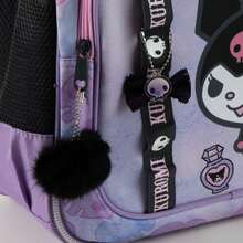 Hello Kitty Cerdá 女童中號書包 - 42 厘米，100% 滌綸，雙隔層帶側袋，紫色帶絨球設計，是上學和返校的理想之選 - 選項 3 - 查看 6