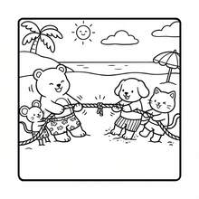 1 Libro de Atmósfera de Verano Cómoda: Libro de Colorear Audaz y Simple Adecuado para Adultos y Niños, con Escenas de Animales Lindos de Verano, Relajante y Calmante, 24 Páginas para Colorear, Experiencia de Coloreado Muy Simple y Cómoda, Adecuado para Amigos, Parejas y Familia, Adecuado para Fiestas, Halloween y Otras Festividades. Opción de Regalo Perfecta, Suministros de Pintura y Aprendizaje. - Página para colorear con ambiente veraniego agradable - Ver 10