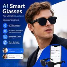 SENBONO Smart Audio Glasses, Integrated 2MP/5MP/8MP Camera, High-Definition Video Recording Glasses, Open-Ear Bluetooth Earphones, AI Assistant Camera Smart Glasses, Suitable For Driving And Travel, Fashion Design - View 3