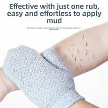 Cepillo de baño de nailon, potente herramienta exfoliante para ducharse, eliminar la suciedad y frotar la espalda, con cuerda para colgar, 1 par - Multicolor - Ver 4