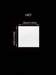 30*30cm White Cross Stitch Fabric, 11CT Medium Grid / 14CT Small Grid Aida Cloth 1pc, Uniform Mesh Precise Embroidery Base, Suitable For Fine Needlework Creation, Pattern Embroidery And Handmade Art Crafting - Cross-stitch Fabric - View 8