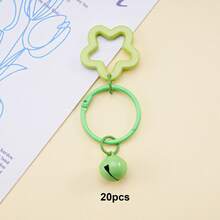 20Pcs Colorful Pentagram Bell Charms, Mini Star Bell Pendants For DIY Keychain, Bag Backpack Earphone Case Jewelry Making Supplies - Small Bell Keychain - View 37